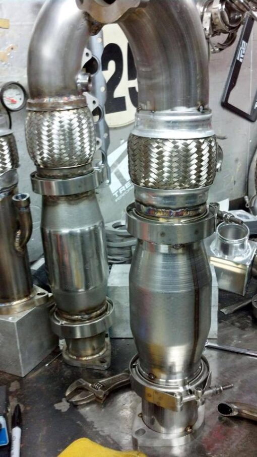 845 Motorsports 3" Kia Forte turbo Downpipe - Image 3