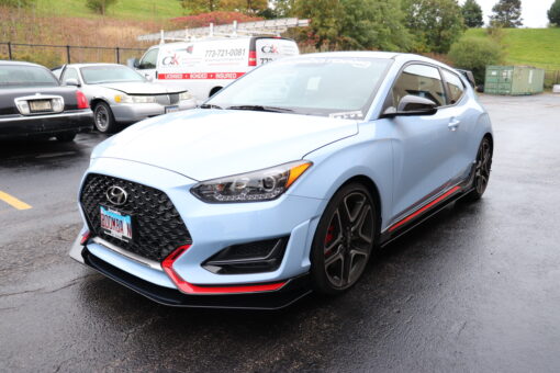 Aerotekk Track Side Splitters for 19+ Veloster (N/A, Turbo, N) - Image 2