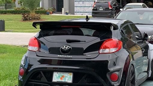 Veloster Turbo one piece Sequence style spoiler